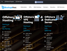 Tablet Screenshot of blueangelhost.com